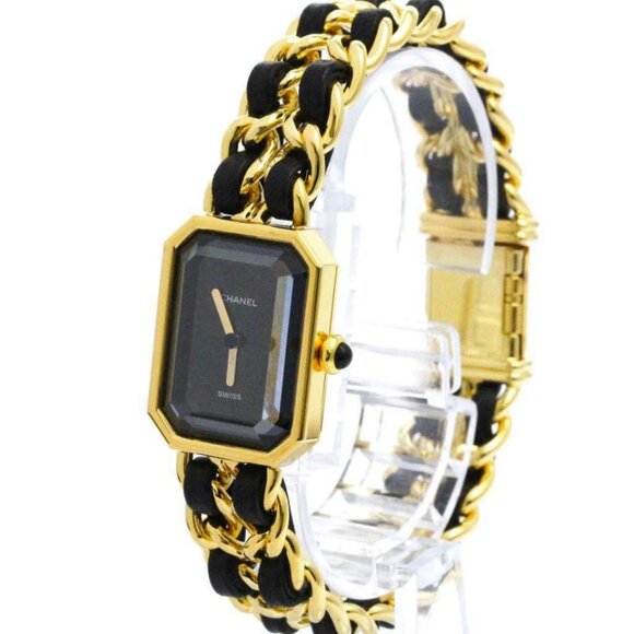 CHANEL Accessories - CHANEL Premiere Size XL Gold Plated Quartz Ladies Watch 1350-021125